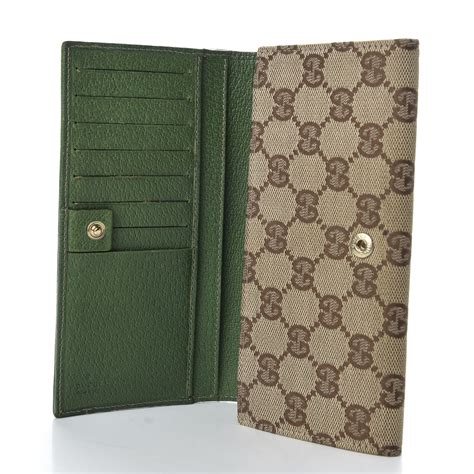 gucci wallet beige and green stripe|green Gucci wallet sale.